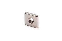 Магніт під потай 12x12x3mm 7/3 х 1 отвір