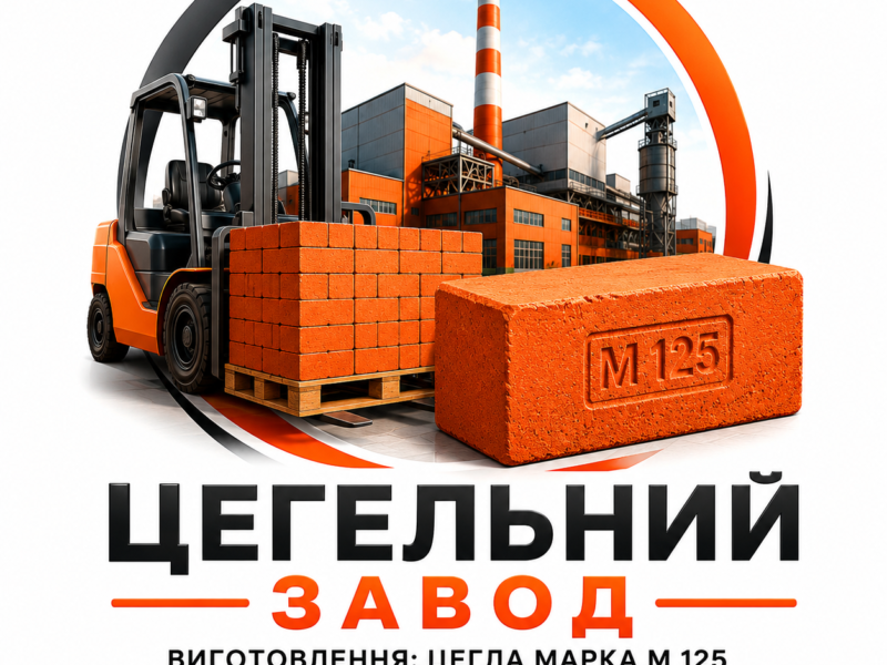 Цегла М125 одинарна повнотіла від заводу виробника Данильче Івано-Франківська область та вся Україна