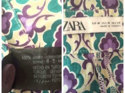Жіночі брюки з бавовни Zara р.44.