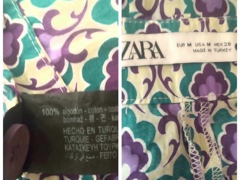 Жіночі брюки з бавовни Zara р.44.