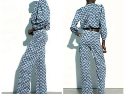 Жіночі брюки з бавовни Zara р.44.
