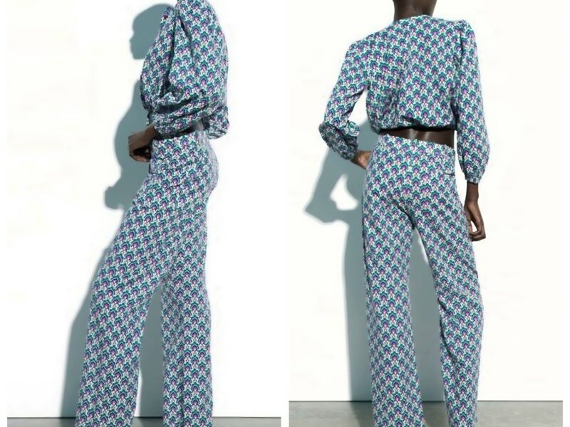 Жіночі брюки з бавовни Zara р.44.