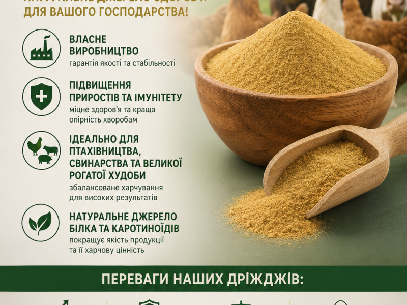 Кормові дріжджі – білково-вітамінна добавка від виробника